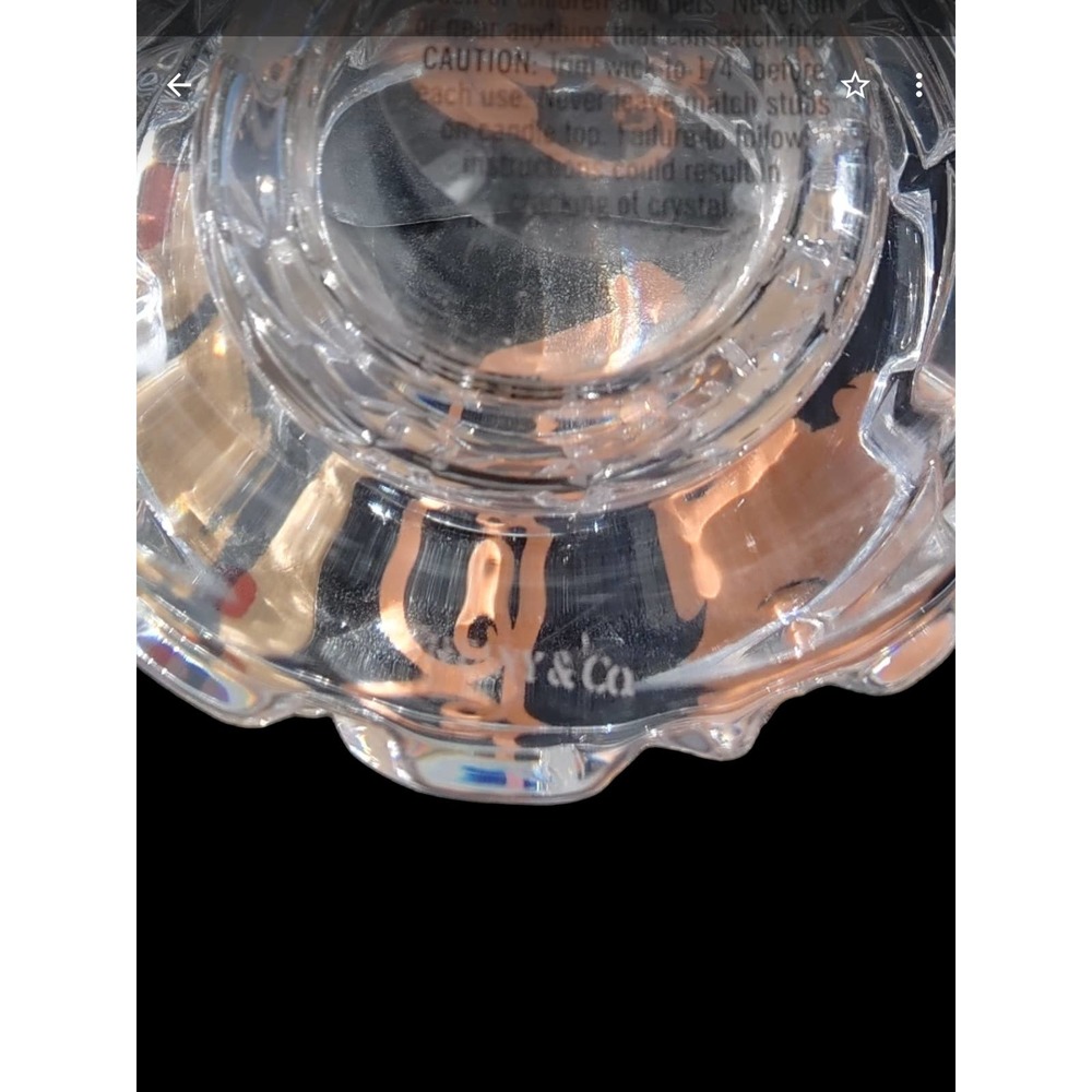 Tiffany & Co. Retired Rock Cut Crystal Votive Candle Holder – Germany - Picture 5 of 5